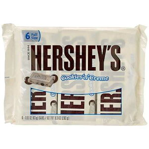 HERSHEY'S Cookies 'n' Creme Candy Bar, 6 Bars (Pack of 4)