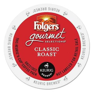 Folgers Gourmet Selections Classic Roast Coffee(Meduim Roast) Keurig K-Cups, 24 Count (Pack of 4)