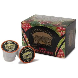 100% Kona Coffee - Medium Dark Roast Single Serve Cups by Hualalai Estate - 12 count - Premium Ground Kona Coffee