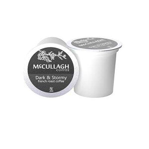 McCullagh Coffee Dark & Stormy French Roast Single Serve Coffee 96 Count Deep Roast