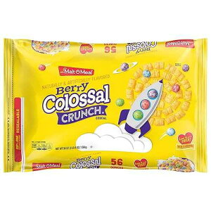 Malt-O-Meal Breakfast Cereal Value Bag, Berry Colossal Crunch, 4 Count, 56 Ounce Bags, (6737)