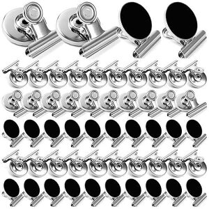 VNDUEEY 50Pack Fridge Magnets Refrigerator Magnets, Magnetic Clips Whiteborad Magnets Strong Magnet Clips - Perfect Office Magnet