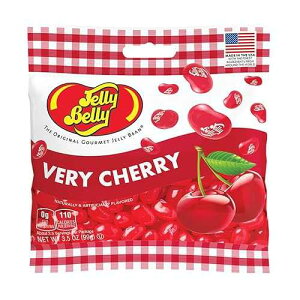 Jelly Belly Very Cherry Jelly Beans, 3.5 Ounce Grab and Go Bag - Kosher, Fat Free Candy with True-to-Life Cherry Flavor