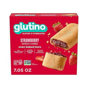 Glutino Gluten Free Oven Baked Bar, Strawberry, Naturally Flavored, 5 ct