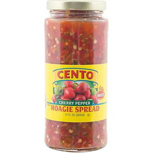 Cento Diced Hot Cherry Pepper (Hot) Hoagie Spread - 12 Fl Oz (Pack of 2)