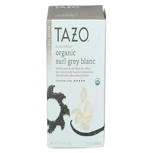 Tazo Tea Black, Organic Earl Grey Blanc, 20 Count