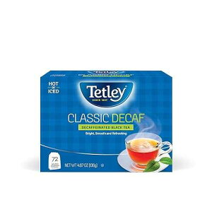 Tetley Classic Blend Decaf Premium Black Tea, Decaffinated Tea, 72 Tea Bags (Pack of 12), Rainforest Alliance Certified