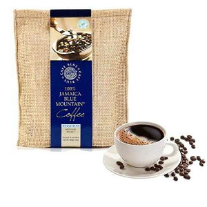 Cafe Blue - 100% Authentic Jamaica Blue Mountain Coffee from Clifton Mount Estate, Medium Roast Whole Bean, Premium Arabica Beans, Bag of 16 Ounces (1 Pound, 454 Grams) Cafe Blue Cafe Blue Cafe Blue 100% Authenti