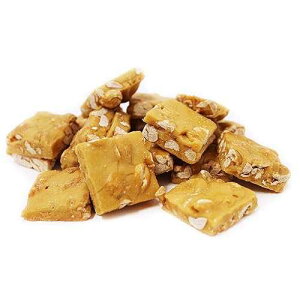 Gourmet Peanut Brittle by Its Delish, 5 lbs Bulk Bag / Handmade Old-Fashioned Style / Beautiful & Delicious Square Cut Pieces of Peanuts Brittle Candy / Vegan, Non-Dairy, Kosher It's Delish Gourmet Peanut Brittle by