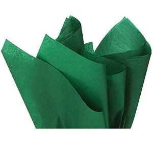 Holiday Green 15 inches X 20 Inches - 100 Sheets per Pack Premium Quality Gift wrap Paper A1 bakery supplies Made in USA