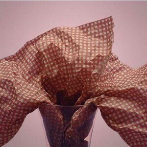 Burgundy Red Gingham On Kraft Tissue Paper - 20in. X 30in. - 20 Sheets generic Burgundy Red Gingham On Kraft Tissue Paper - 20in. X 30in. - 20 Sheets