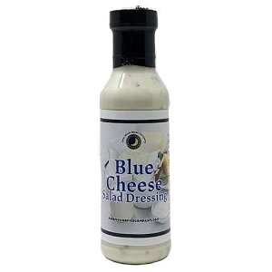 Blue Cheese & Chve Salad Dressing / Low Cholesterol / Crafted in Small Batches / 12 fl. oz. Flavor Lock Bottle / Premium / Gourmet Blue Cheese & Chive Dressing - Perfect for Fresh Salads and More! June Moon Spice