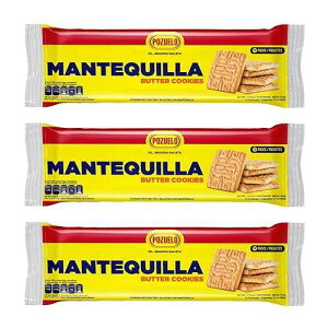 Pozuelo Mantequilla Butter Cookies / Made with Real Butter / Great with Coffee / 11.0 OZ (Pack of 3)