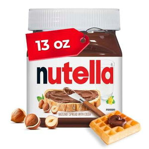 Nutella Hazelnut Spread with Cocoa for Breakfast, 13 oz Jar
