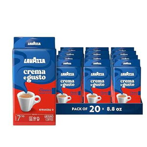 Lavazza Crema e Gusto �҂����R�[�q�[�u�����h�A�G�X�v���b�\ �_�[�N���[�X�g�A8.8 �I���X�o�b�O (4 �p�b�N)�B Lavazza Crema e Gusto Ground Coffee Blend, Espresso Dark Roast, 8.8 Ounce (Pack of 4)