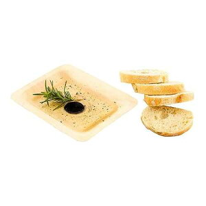 Restaurantware 4.75 Inch x 4.75 Inch Wood Plates, 200 Square Disposable Wooden Plates - Compostable, Biodegradable, Natural Poplar Wood Wood Dinner Plates, Grease Resistant, For Parties Or Weddings