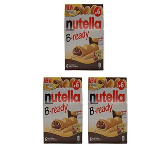 �t�F���[��:�u�k�e�� B-ready NEW + NUTELLA�v �N���[�~�[�ȃk�e�����l�߂��~�j�o�Q�b�g�̌`�̃T�N�T�N�����E�G�n�[�X�p�� 6���� 132g 3���� [ �C�^���A�A�� ] Ferrero: Nutella B-ready NEW + NUTELLA  a crisp w