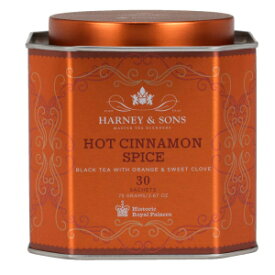 1 PK、ハーニーアンドサンズティー-ホットシナモンスパイス-30ティーバッグ Visit the Harney & Sons Store 30 Count (Pack of 1), Harney & Sons Hot Cinnamon Spice Tea Tin - Black Tea with Orange & Sweet Clove - 2.67 Ounces,