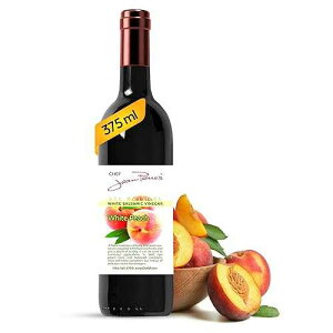 Chef Jean Pierre's Italian Balsamic Vinegar - 750ml (25oz) Rich Peach Flavor, 12-Year Traditional Barrel Aged - Ideal For Enhancing Your Meals