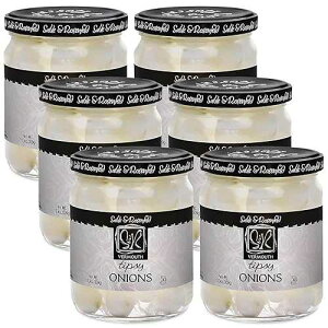 Sable & Rosenfeld Vermouth Tipsy Onions, 10.9 oz (Pack of 2), Gourmet Pickled Silverskin Cocktail Onions in Jar, Kosher, Gluten-Free Martini Garnish