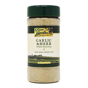 �I���[�u�K�[�f�� �K�[���b�N&�n�[�u�C�^���A���V�[�Y�j���O�A4.5�I���X Olive Garden Garlic & Herb Italian Seasoning, 4.5 oz Classic Italian Blend for Pasta, Salads, Chicken, Vegetables & Everyday Cooking