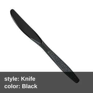Daxwell Plastic Knives, Heavyweight Polystyrene (PS), Wrapped, Black, A10000986 (Case of 1,000)