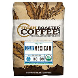 メキシコSWPデカフェオーガニックコーヒー、全豆、スイス水処理デカフェコーヒー、フレッシュローストコーヒーLLC。(5ポンド) Mexican SWP Decaf Organic Coffee, Whole Bean, Swiss Water Processed Decaf Coffee, Fresh Roasted Coffee LLC. (5 lb