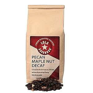 Lola Savannah Pecan Maple Nut Flavored Whole Bean Decaf Coffee, 2lb