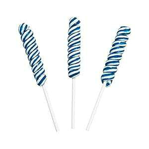 ~jcCXeB|bv jR[|bv LfB[ z 24  _[Nu[ Fun Express Mini Twisty Lollipops, Unicorn Pops, Nostalgic Candy, Suckers, 24 Pieces, Individually Wrapped, Dark Blue