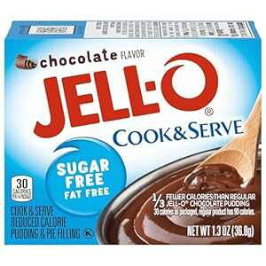 JELL-O `R[g vfBOAĒ񋟁AsgpA1.3 IX̔A4 pbN Jell-O Chocolate Pudding, Cook & Serve, Sugar Free, 1.3 oz Box, 4 Packs