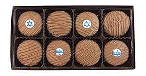 tBftBA LfB[Y ~N `R[gŕꂽII NbL[AnkJ̃m[ _rf̐ _l̃Mtg Philadelphia Candies Milk Chocolate Covered OREO Cookies, Hanukkah Menorah 