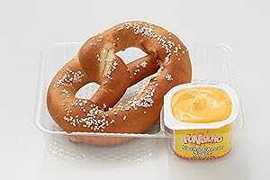 PretzelHaus Bakery Authentic Bavarian Plain Soft Pretzel Individually Wrapped Pretzels Pairs Perfectly with FUNacho Cheese, Pack of 50