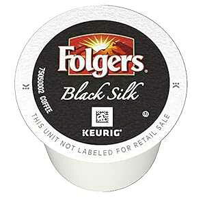 Folgers ubN VN _[N [Xg R[q[AL[O [J[p 144 K Jbv Folgers Black Silk Dark Roast Coffee, 144 K Cups for Keurig Makers