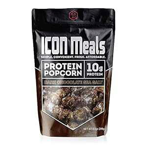 ICON Meals veC|bvR[AveC|bvR[AI[i`AGA|bvAYAveC 10gA1  (8.5 IXA_[N`R[gC) ICON Meals Protein Popcorn,
