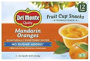 Del MonteA݂񖳓 48 IX (12 pbN) Del Monte, Mandarin Oranges No Sugar Add 48 Oz (pack of 12)