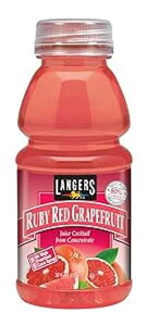 K[Y r[bh O[vt[c W[X JNeA10 IX (12 pbN) Langers Langer's Ruby Red Grapefruit Juice Cocktail, 10 Oz (Pack Of 12)