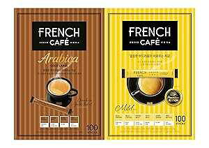 zt`JtF CX^gR[q[~bNX 100{ 2t[o[ MtgpbN (IWi ArJS[hx) Namyang French Cafe Instant Coffee Mix 100 Sticks, 2Flavor Gift Pack (Original, Arabica Go
