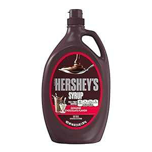 HERSHEY'S �V���b�v�A�`���R���[�g�A�f�U�[�g�g�b�s���O/�����V���b�v�A�O���e���t���[�A48 �I���X (12 �p�b�N) HERSHEY'S Syrup, Chocolate, Dessert Topping/Beverage Syrup, Gluten-Free, 48 Ounce (Pack of 12)