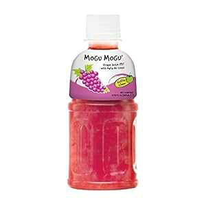 t[cW[X i^fRR 10.82IX (24{) (O[v) MoguMogu Mogu Mogu Fruit Juice with Nata De Coco, 10.82 oz (Pack of 24) (Grape)
