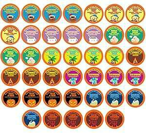 Javaファクトリーフレーバーコーヒーポッド、詰め合わせサンプラー、バラエティパック、2.0キューリグKカップブリュワーに対応、40個 Java Factory Flavored Coffee Pods, Assorted Sampler, Variety Pack, Compati