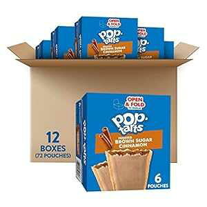Kellogg's |bv^gAHg[X^[yXg[AtXguEVK[ViA21IX (72) Kellogg's Pop-Tarts, Breakfast Toaster Pastries, Frosted Brown Sugar Cinnamon, 21oz (72 Count)