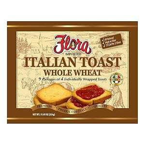 Flora Foods n[hg[Xg (C^AYS) - 36  Flora Fine Foods Flora Foods Hard Toast (Italian Whole Wheat) - 36 cout