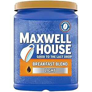 MAXWELL HOUSE ubNt@[Xg uh OEh R[q[ (38.8 IX LjX^[) MAXWELL HOUSE Breakfast Blend Ground Coffee (38.8 Oz Canister)