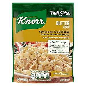 Knorr Pasta Sides Butter Fettuccine For Delicious Quick Pasta Side Dishes No Artificial Flavors, No Preservatives, No Added MSG 4.5 oz