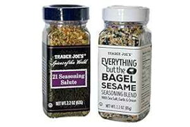 Trader Joes ベーグル以外のすべてのシーズニング ブレンドとトレーダー 21 シーズニング サルート ブレンドのバンドル Trader Joe's Trader Joes Everything but the Bagel Sesame Seasoning Blend and Trader 21 Seasoning Salute Blend bundle