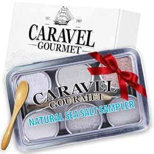 VRCTv[ZbgAigȄȃJ[[̉eAʂȋ@̂߂̃ONbLOMtgA0.5IX×6oh - CaravelO Natural Sea Salt Sampler Set, Pure Zero C