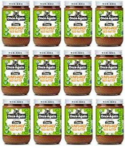 Once Again I[KjbNЂ܂o^[ - AAs[ibct[ - 16 IXr - 12  Once Again Organic Sunflower Butter - Salt Free, Unsweetened, Peanut Free - 16 oz Jar - Case of 12
