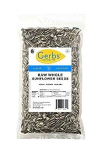 GERBS ̑Sq}̎A64 IX܁Agbv 14 HAQt[A`qg݊Ar[KAPgApIth[ GERBS Raw Whole Sunflower Seeds, 64 ounce Bag, Top 14 Food Allergen Free, Non