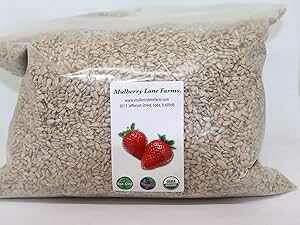 q}̎AA5|hAtAAsgpAUSDAFI[KjbNAGMOoN Mulberry Lane Farms Sunflower Seeds, 5 Pounds Raw, Hulled, Unsalted, No Salt, USDA Certified Organic, Non-GMO Bulk