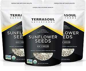 Terrasoul Superfoods �k�t���L�@�q�}�����̎�A6 �|���h (3 �p�b�N) Terrasoul Superfoods Hulled Organic Sunflower Seeds, 6 Lbs (3 Pack)